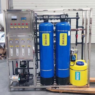 PVC 0,5 ton peralatan osmosis terbalik dua tahap untuk pabrik pembotolan air minum