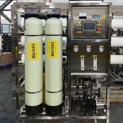 0.5 Ton Peralatan Pengolahan Air Reverse Osmosis Sistem Filter Reverse Osmosis Dua Tahap Untuk Produksi Air Murni