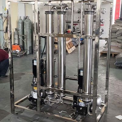 0.25T Dua Tangki Peralatan Reverse Osmosis Stainless Steel Dua Tahap Untuk Industrialisasi