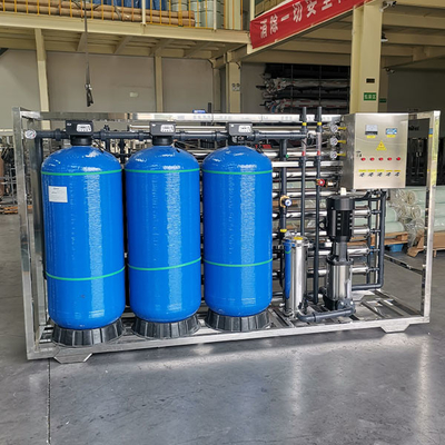 Komponen inti pompa Sistem reverse osmosis industri untuk 4 ton per jam Pengolahan air