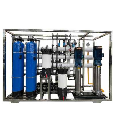 Peralatan Filter Air Laut Pengolahan Desalinasi RO Pembuatan, Sistem Pembersihan Air Reverse Osmosis 24m3/hari Kapasitas