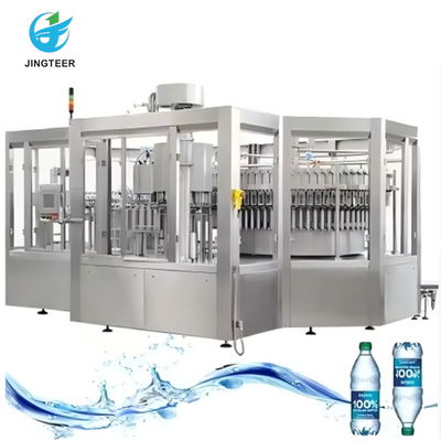 Lengkap Otomatis 3 In 1 Botol Plastik Air Mineral Murni Produksi Line Mesin Pengisian Air